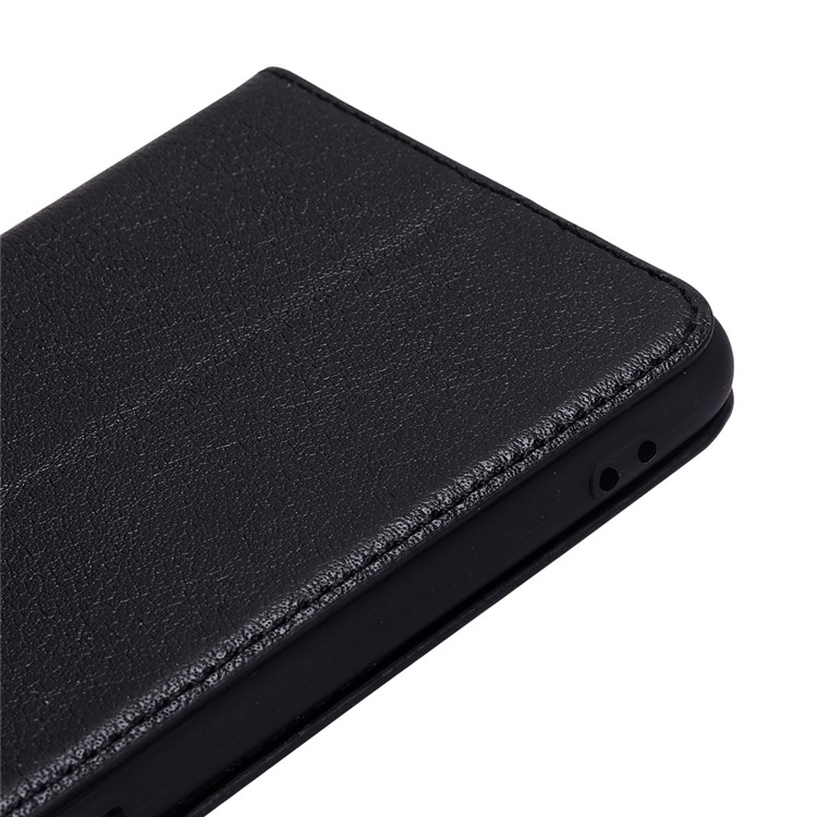 View Window Genuine Leather Auto Wake Up / Sleep Stand Flip Case for Huawei P20 Pro - Black-17