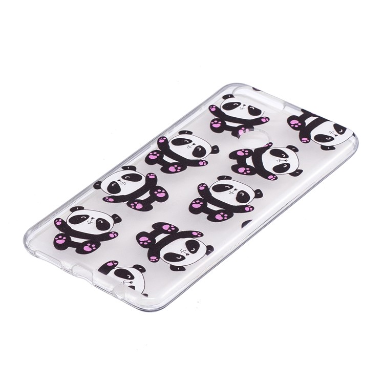 Pattern Printing IMD TPU Back Casing for Huawei Honor 7X - Cute Pandas-4