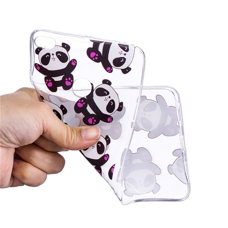 Pattern Printing IMD TPU Back Casing for Huawei Honor 7X - Cute Pandas-5