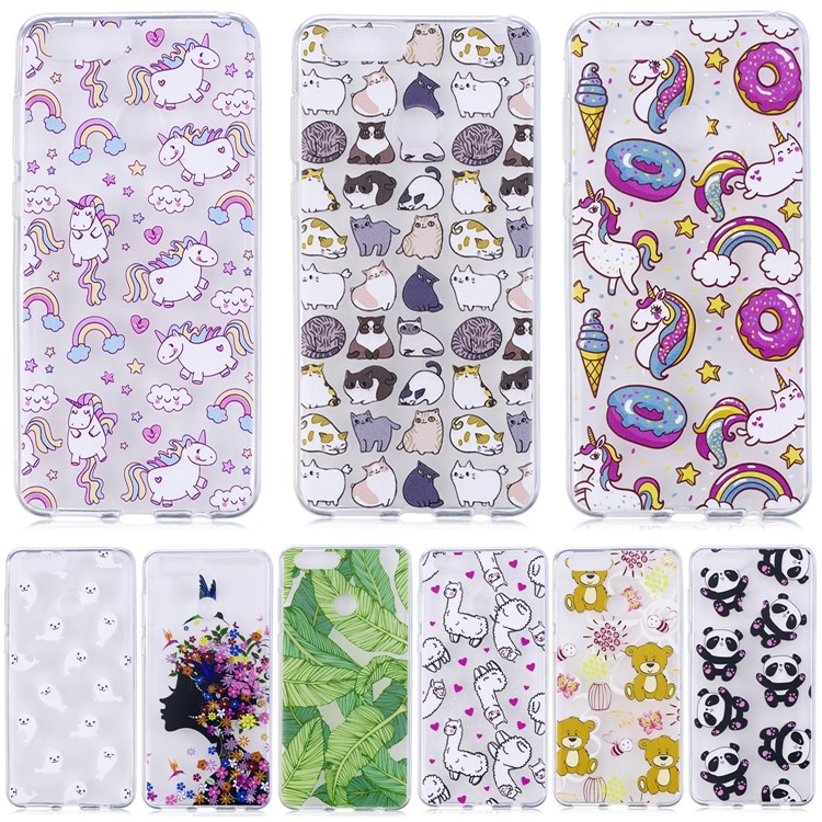 Pattern Printing IMD TPU Back Casing for Huawei Honor 7X - Cute Pandas-6