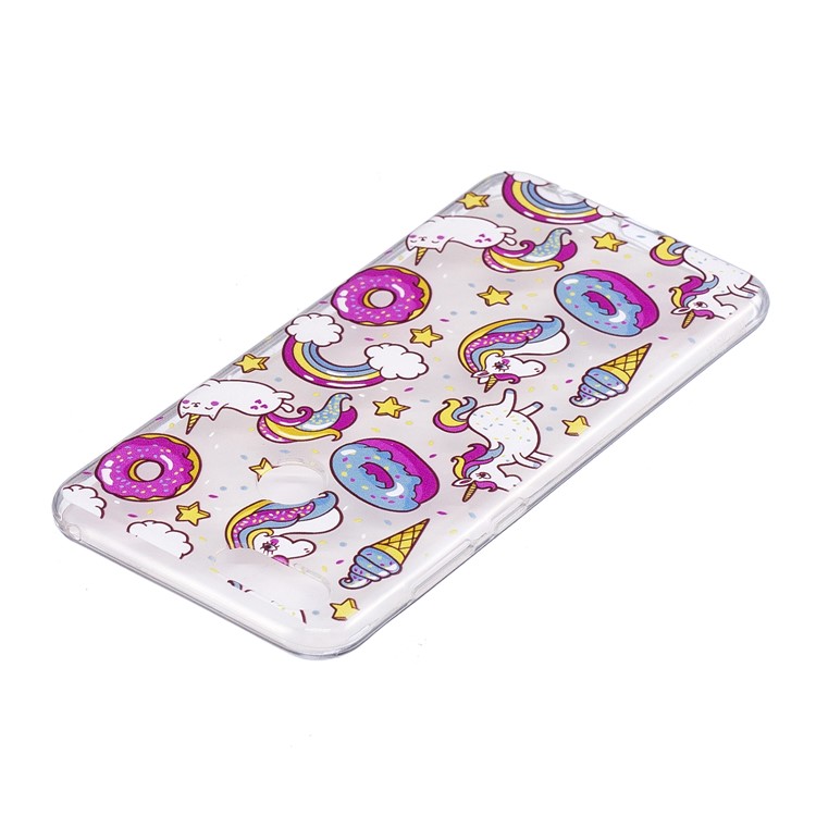 Pattern Printing IMD TPU Back Case for Huawei Honor 7X - Doughnuts and Unicorns-5