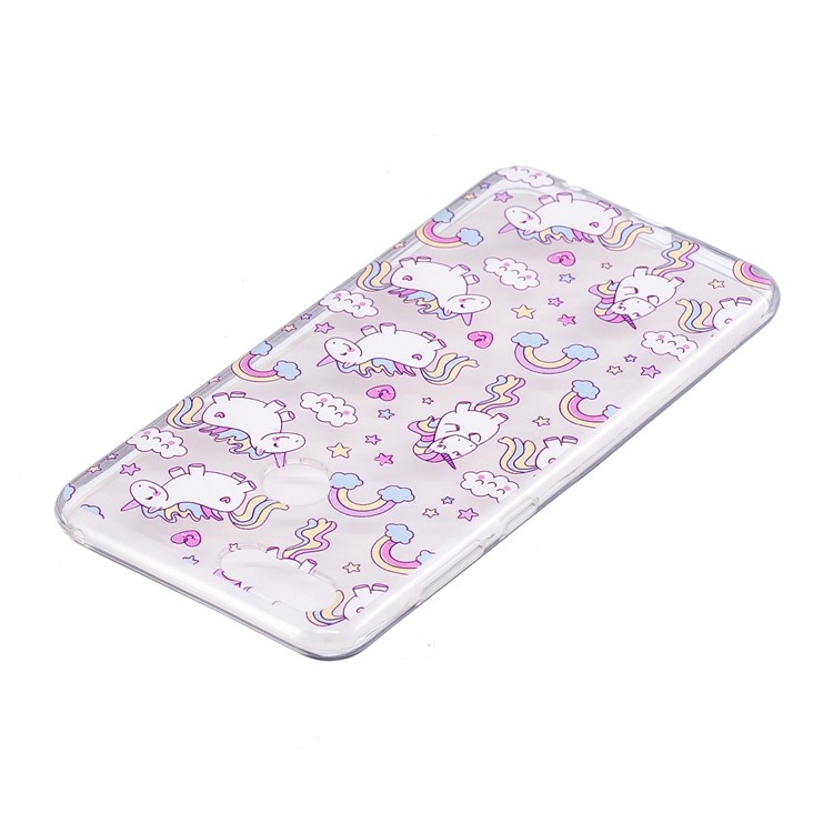 Pattern Printing IMD TPU Back Cover for Huawei Honor 7X - Lovely Unicorns-3