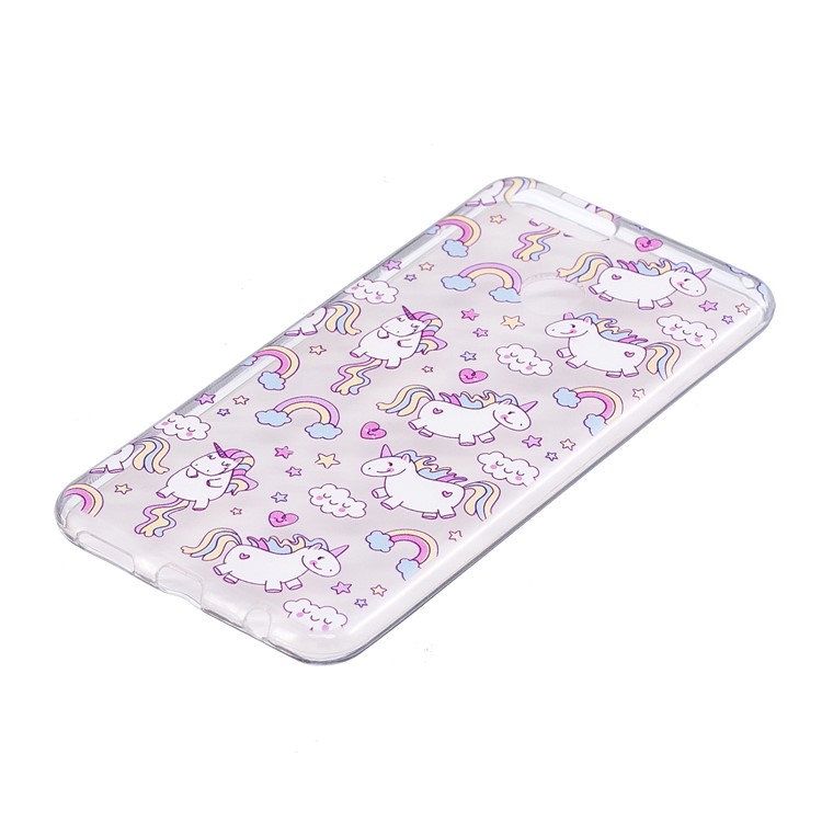 Pattern Printing IMD TPU Back Cover for Huawei Honor 7X - Lovely Unicorns-4
