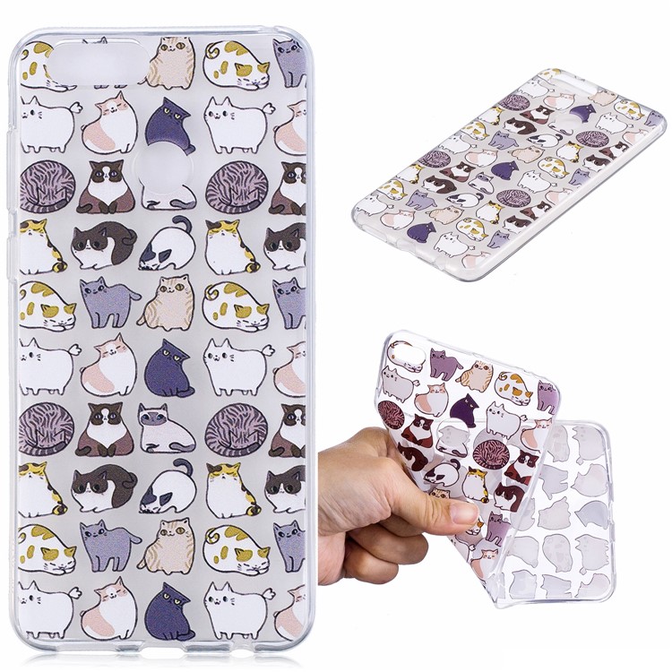 Pattern Printing IMD TPU Back Case Shell for Huawei Honor 7X - Cartoon Animals-1