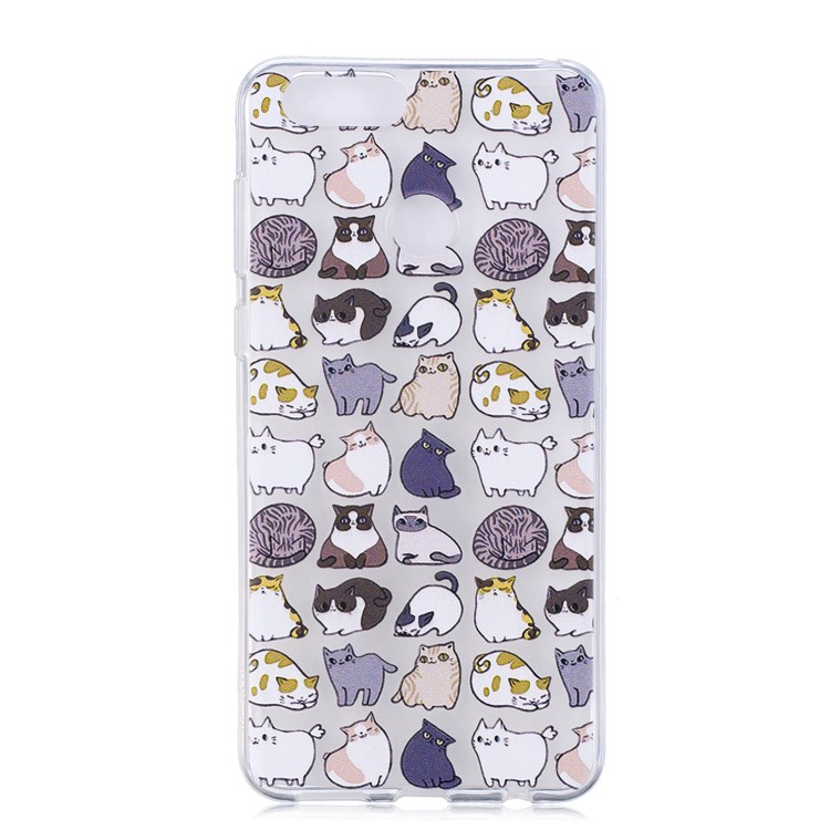 Pattern Printing IMD TPU Back Case Shell for Huawei Honor 7X - Cartoon Animals-2