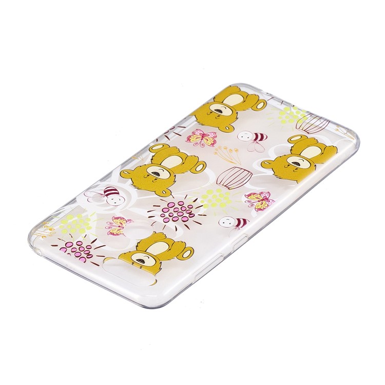 Pattern Printing IMD TPU Back Cellphone Case for Huawei Honor 7X - Brown Bear-3