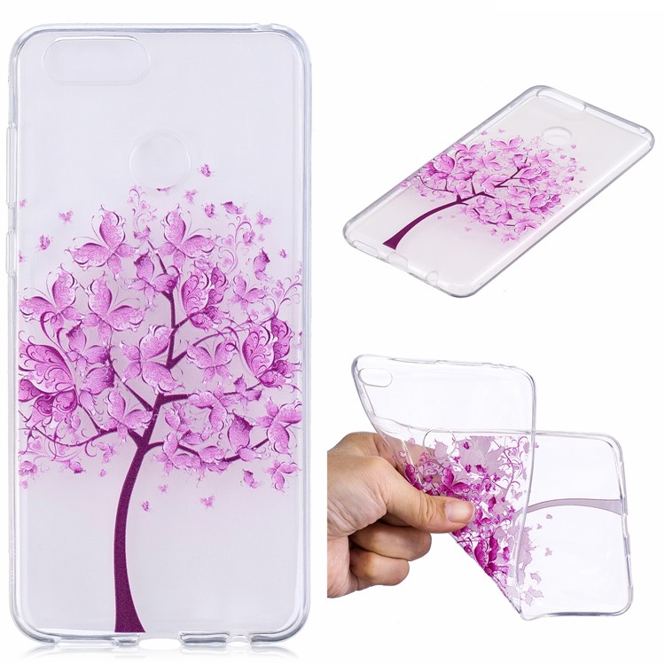 Pattern Printing IMD TPU Back Cellphone Cover for Huawei Honor 7X - Tree-1