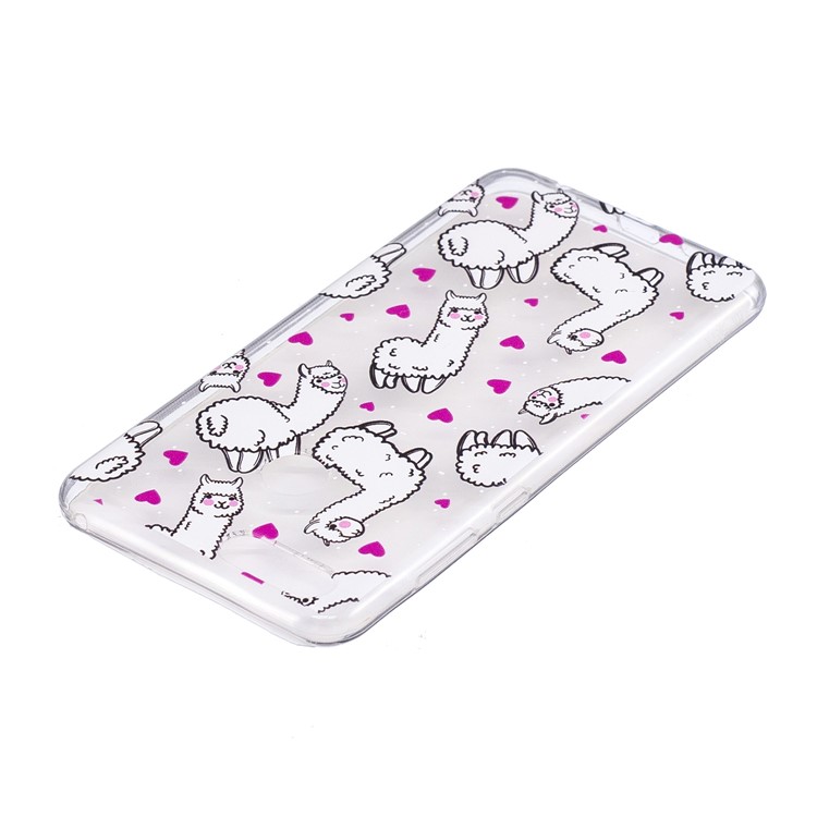 Pattern Printing IMD TPU Back Mobile Phone Case for Huawei Honor 7X - Alpacas-4
