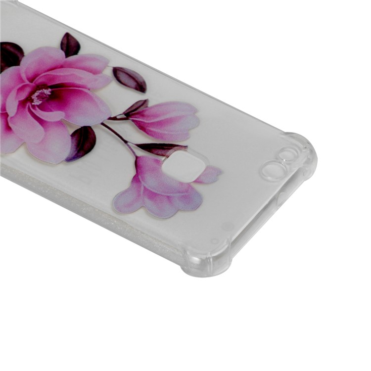 Pattern Printing TPU Accessory Case for Huawei P10 Lite - Vivid Flower-4