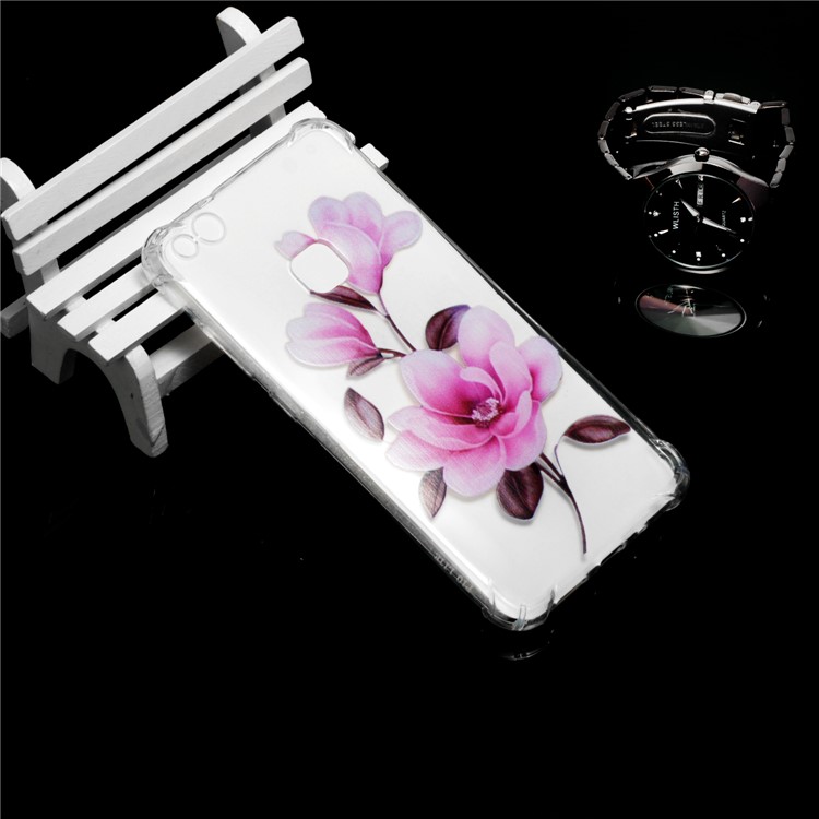 Pattern Printing TPU Accessory Case for Huawei P10 Lite - Vivid Flower-6