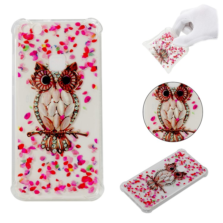 Pattern Printing TPU Phone Case Accessory for Huawei P10 Lite - Shiny Owl-1