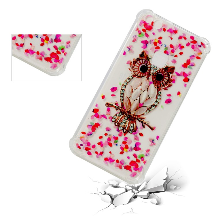 Pattern Printing TPU Phone Case Accessory for Huawei P10 Lite - Shiny Owl-3