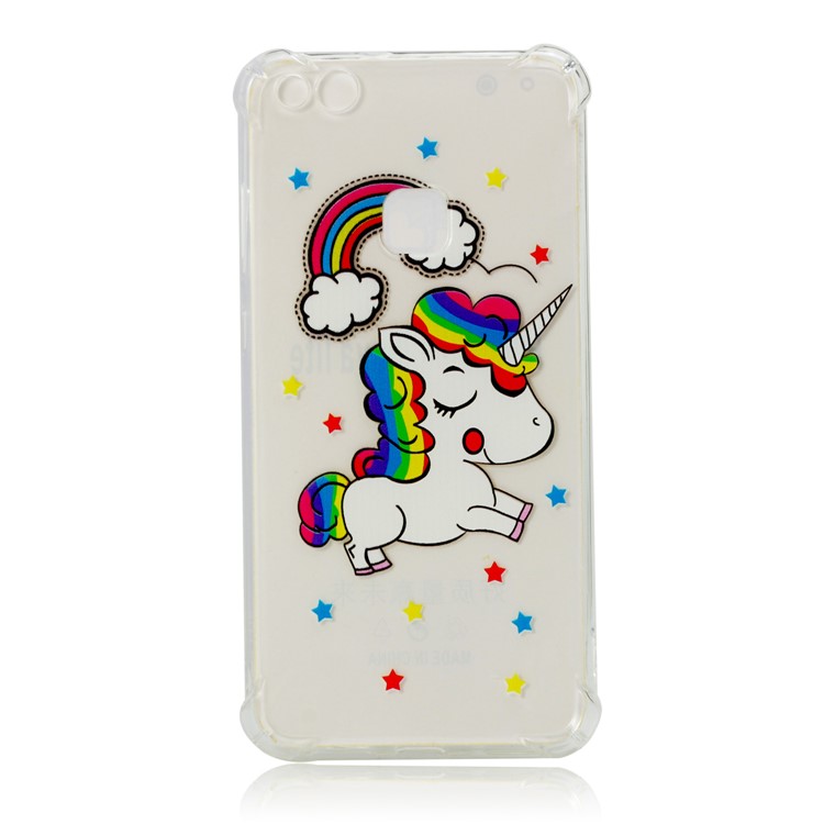 Pattern Printing TPU Phone Cover Case for Huawei P10 Lite - Unicorn-2