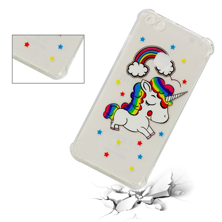 Pattern Printing TPU Phone Cover Case for Huawei P10 Lite - Unicorn-3