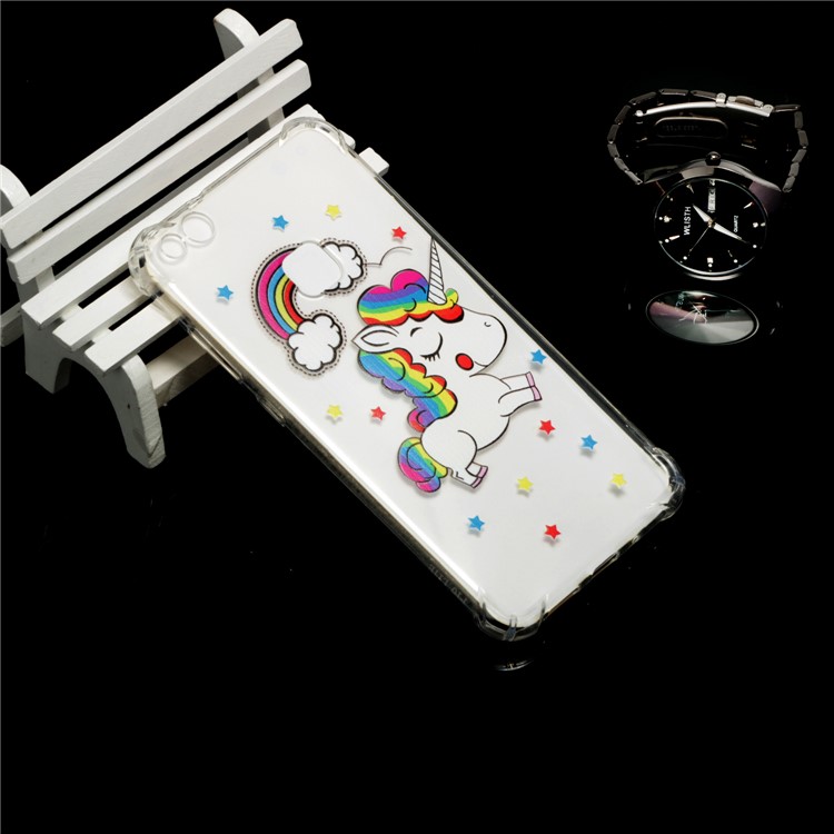 Pattern Printing TPU Phone Cover Case for Huawei P10 Lite - Unicorn-6