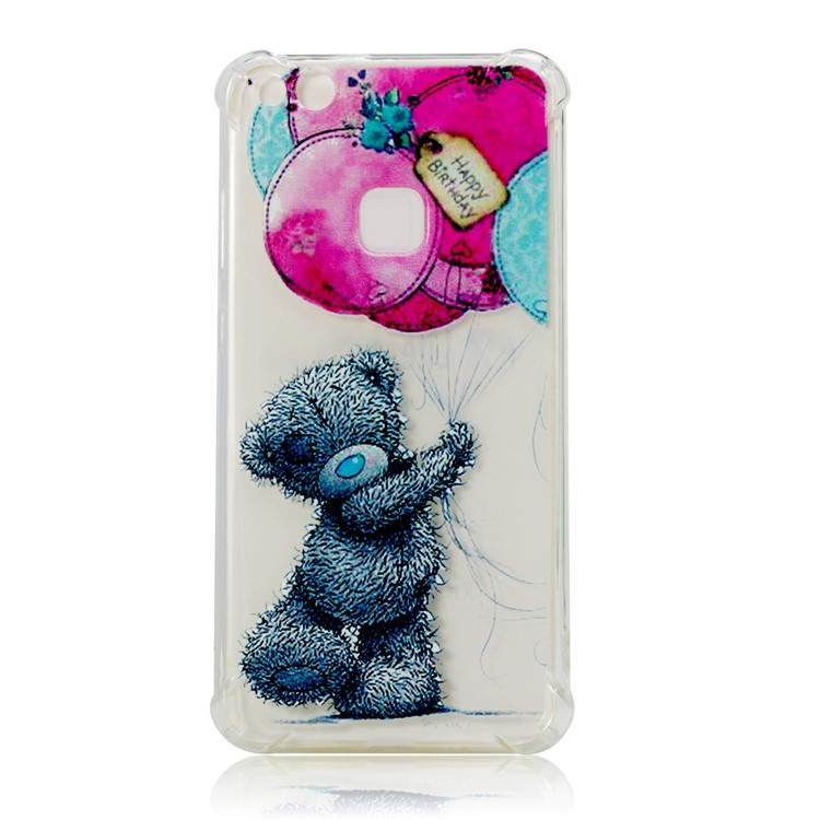 Pattern Printing TPU Lightweight Cover Case for Huawei P10 Lite - Bear and Balloon-2