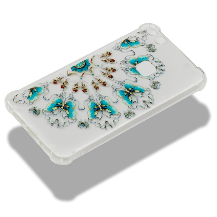 Pattern Printing Flexible TPU Casing for Huawei P10 Lite - Butterflies-5