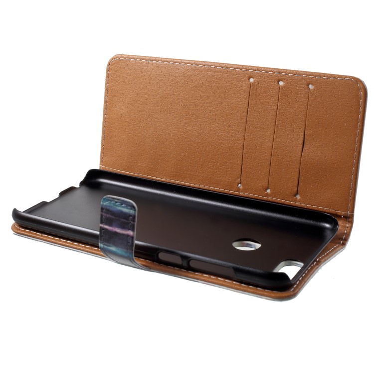 For Huawei P Smart / Enjoy 7S Pattern Printing PU Leather Stand Wallet Mobile Cover - Dream Catcher-6