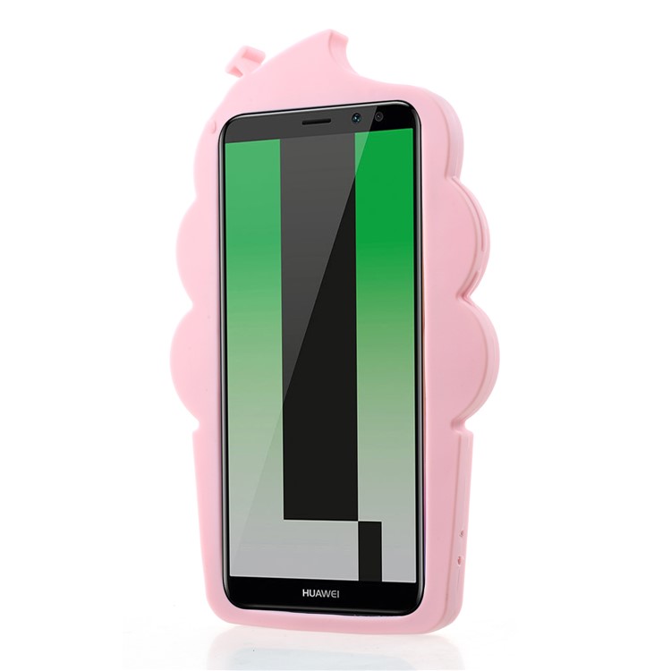3D Cherry Ice Cream Soft Silicone Case for Huawei Mate 10 Lite / nova 2i / Maimang 6 / Honor 9i (India) - Pink-2