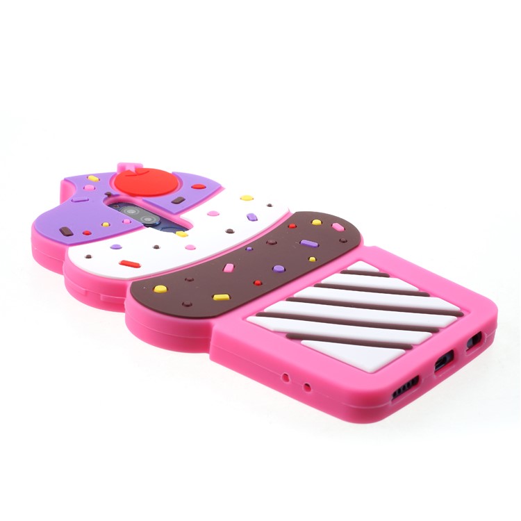 3D Cherry Ice Cream Silicone Cover Shell for Huawei Mate 10 Lite / nova 2i / Maimang 6 / Honor 9i (India) - Rose-4