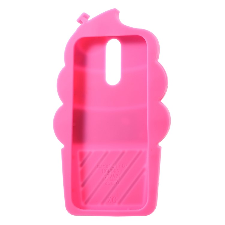3D Cherry Ice Cream Silicone Cover Shell for Huawei Mate 10 Lite / nova 2i / Maimang 6 / Honor 9i (India) - Rose-5