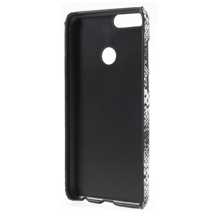 PU Leather Coated PC Cell Phone Cover for Huawei P Smart/Enjoy 7S - Snake Texture-3