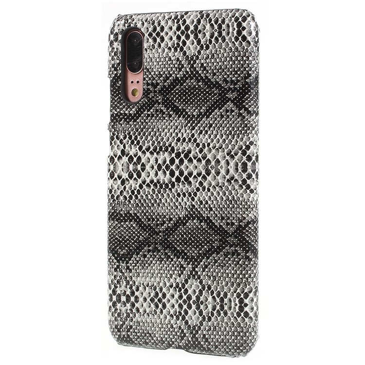 PU Leather Coated PC Super Thin Mobile Phone Case for Huawei P20 - Snake Texture-2
