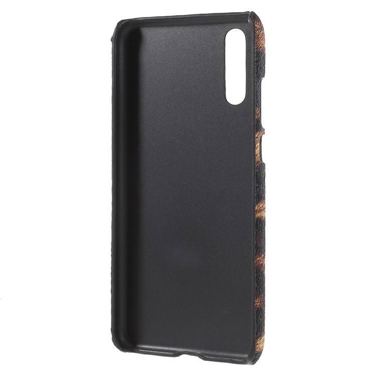 For Huawei P20 PU Leather Coated PC Cell Phone Shell - Leopard Texture-4
