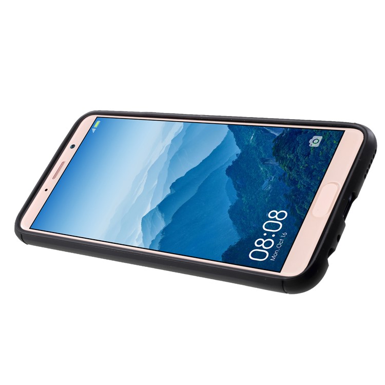 Metal Finger Ring Kickstand TPU Mobile Phone Cover for Huawei Mate 10 Lite - Black-4