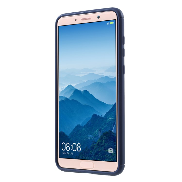 Metal Finger Ring Kickstand TPU Back Shell for Huawei Mate 10 Lite - Blue-2