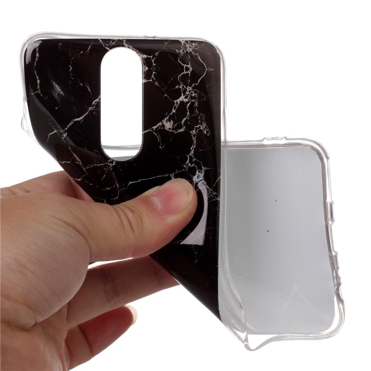 Marble Pattern IMD TPU Back Case for Huawei Mate 10 Lite / nova 2i / Maimang 6 / Honor 9i (India) - Black-4