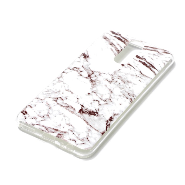 Marble Pattern IMD TPU Back Shell for Huawei Mate 10 Lite / nova 2i / Maimang 6 / Honor 9i (India) - White / Black-2