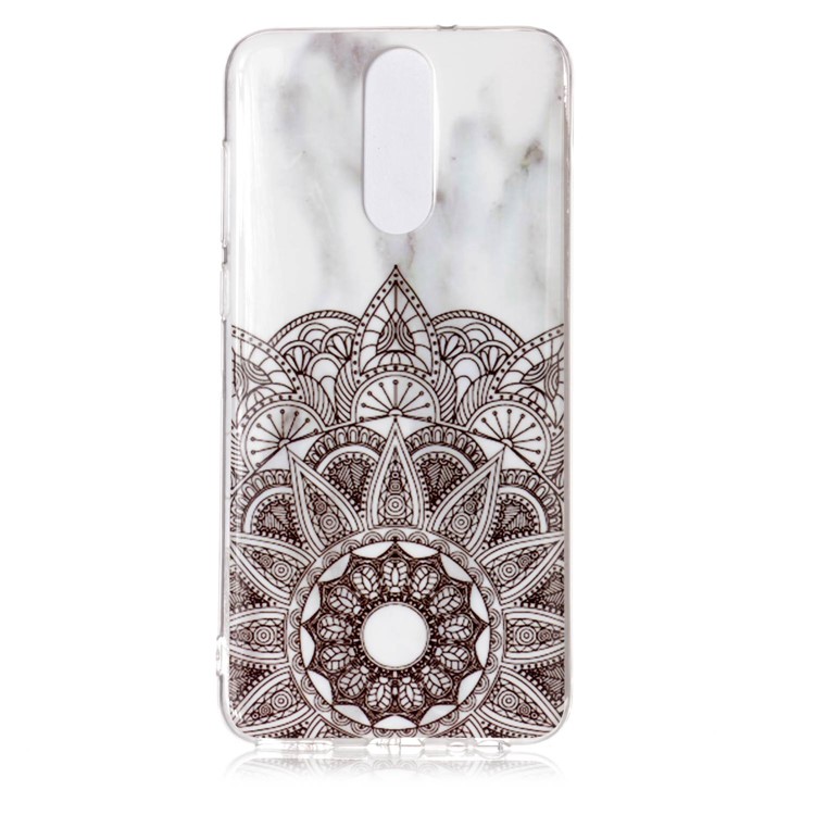 Marble Pattern IMD TPU Back Cover for Huawei Mate 10 Lite / nova 2i / Maimang 6 / Honor 9i (India) - Mandala Pattern-1
