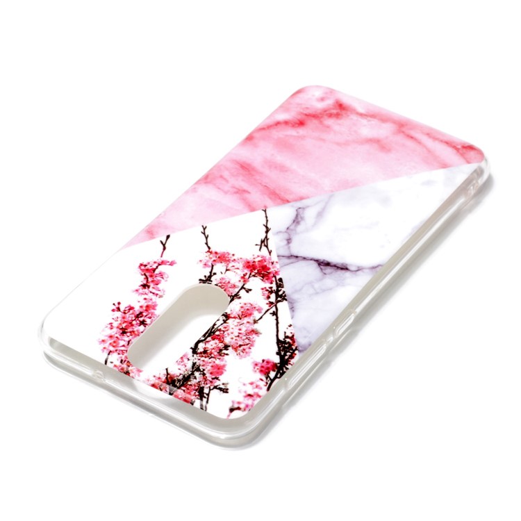Marble Pattern IMD TPU Back Phone Case for Huawei Mate 10 Lite / nova 2i / Maimang 6 / Honor 9i (India) - Flower Pattern-3