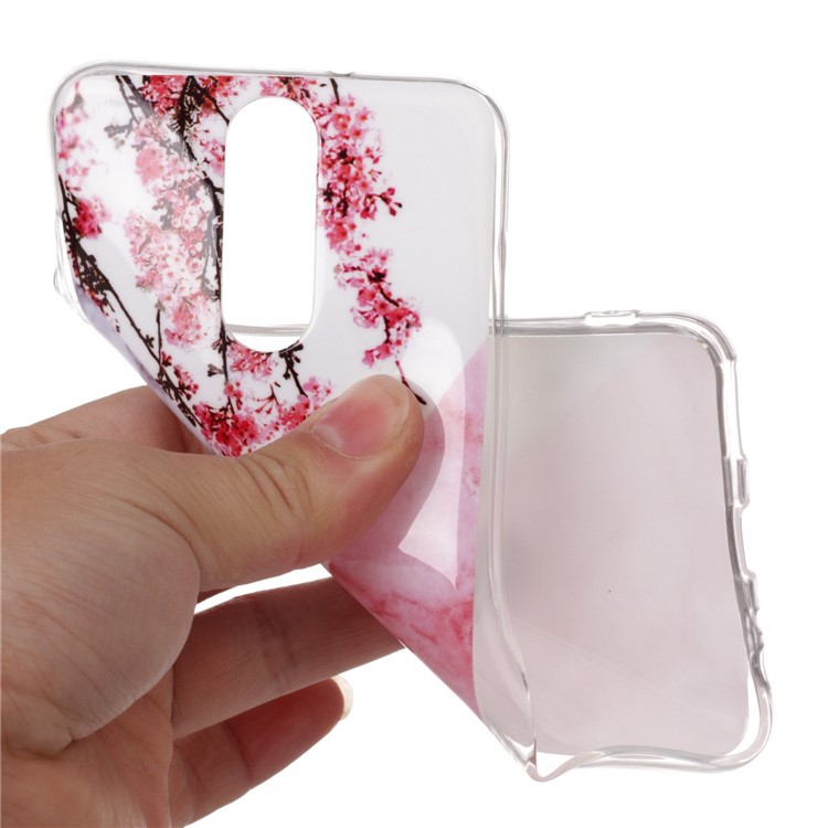 Marble Pattern IMD TPU Back Phone Case for Huawei Mate 10 Lite / nova 2i / Maimang 6 / Honor 9i (India) - Flower Pattern-4
