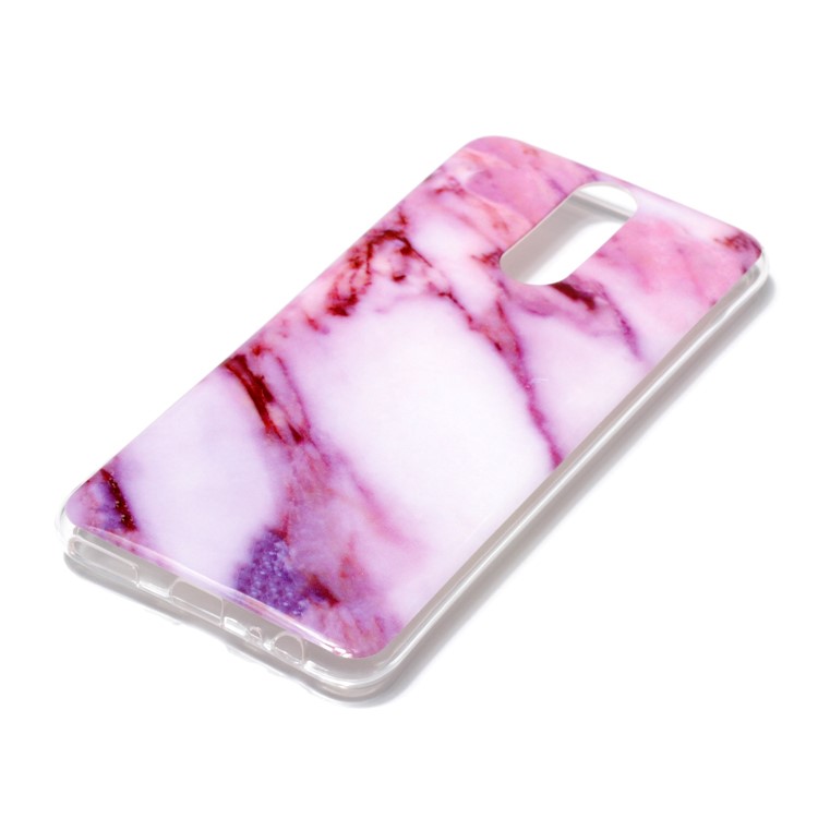 Marble Pattern IMD TPU Back Phone Shell for Huawei Mate 10 Lite / nova 2i / Maimang 6 / Honor 9i (India) - Pink-2