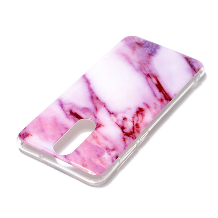 Marble Pattern IMD TPU Back Phone Shell for Huawei Mate 10 Lite / nova 2i / Maimang 6 / Honor 9i (India) - Pink-3