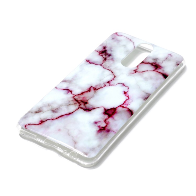 Marble Pattern IMD TPU Back Cellphone Protection Case for Huawei Mate 10 Lite / nova 2i / Maimang 6 / Honor 9i (India) - Purple-2
