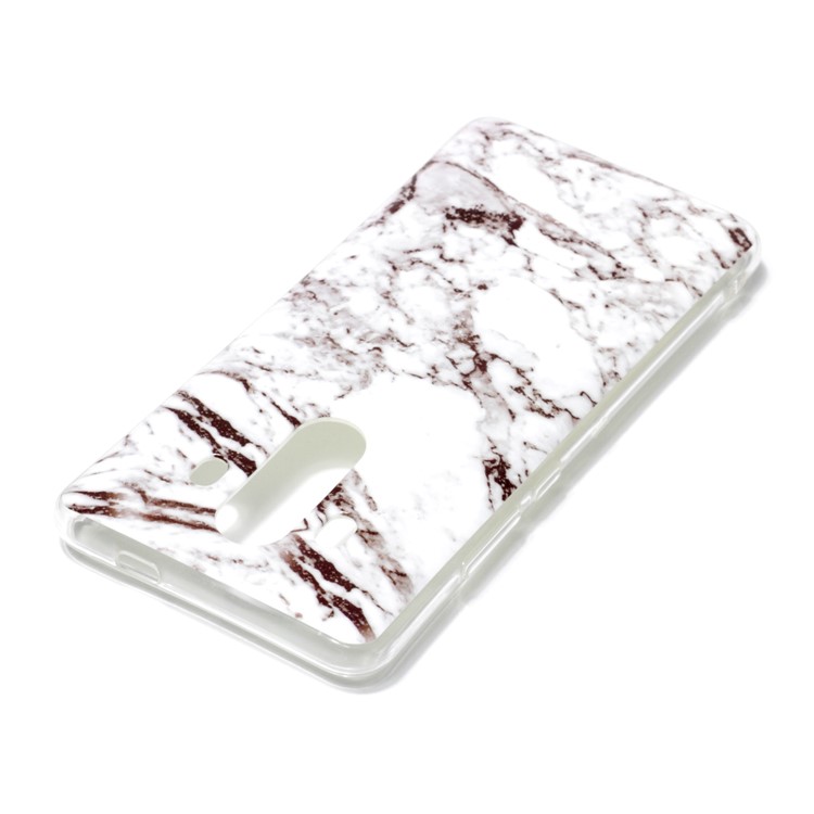 Marble Pattern IMD TPU Case for Huawei Mate 10 Pro - White / Black-3
