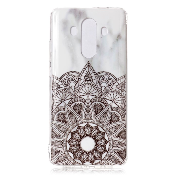 Marble Pattern IMD TPU Case Cover for Huawei Mate 10 Pro - Mandala Pattern-1