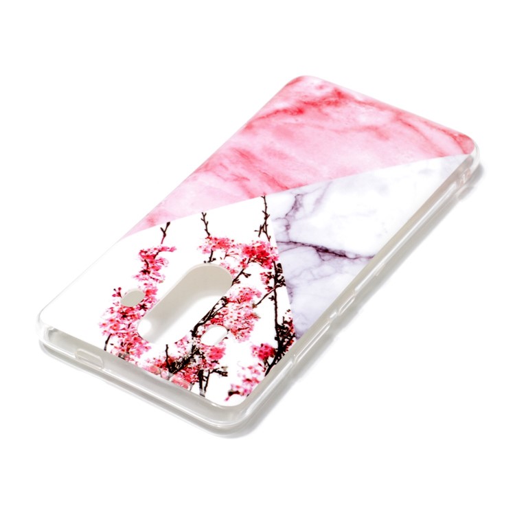 Marble Pattern IMD TPU Phone Cover for Huawei Mate 10 Pro - Flower Pattern-3