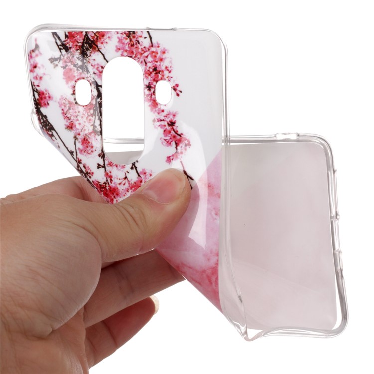 Marble Pattern IMD TPU Phone Cover for Huawei Mate 10 Pro - Flower Pattern-4