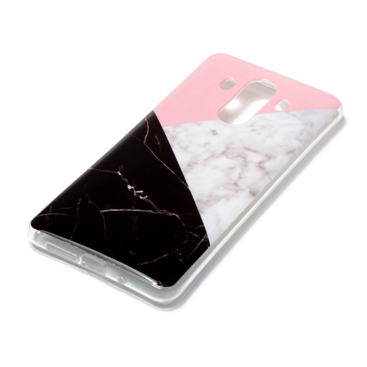 Marble Pattern IMD TPU Phone Casing Cover for Huawei Mate 10 Pro - Pink / White / Black-2