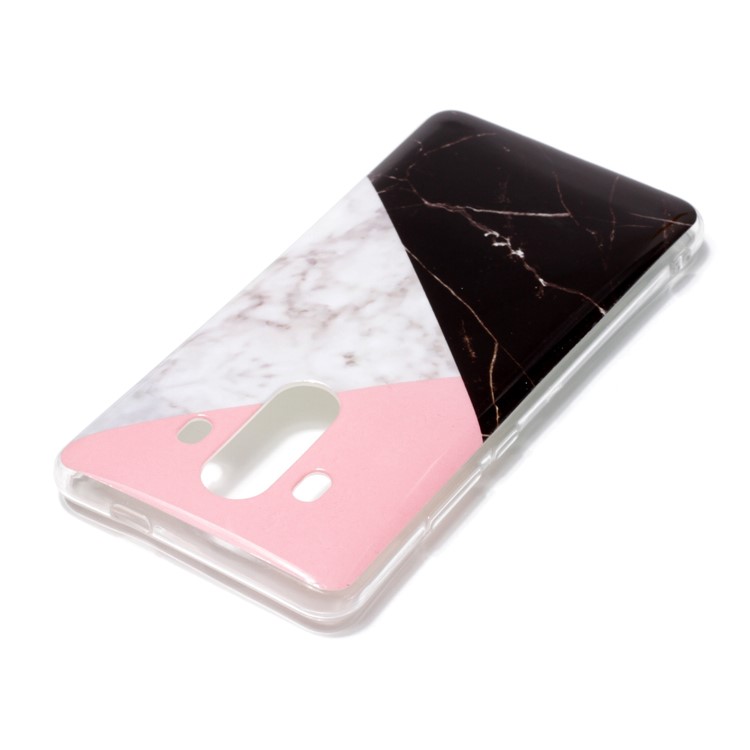 Marble Pattern IMD TPU Phone Casing Cover for Huawei Mate 10 Pro - Pink / White / Black-3