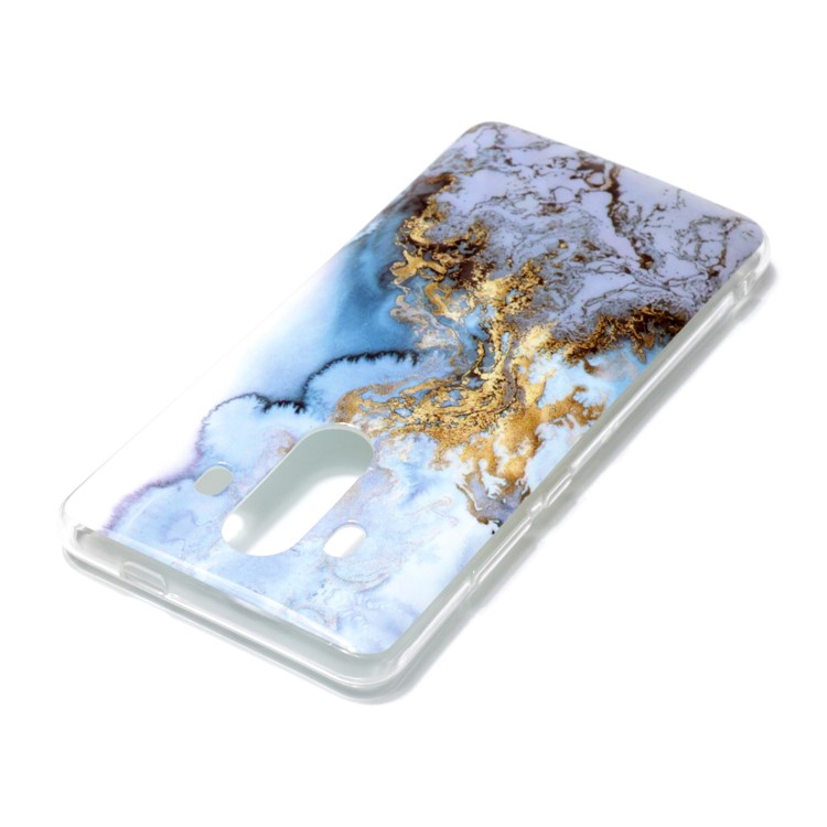Marble Pattern IMD TPU Phone Protection Case for Huawei Mate 10 Pro - Baby Blue-3