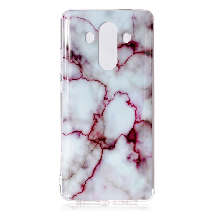 Marble Pattern IMD TPU Phone Protection Cover for Huawei Mate 10 Pro - Purple-1
