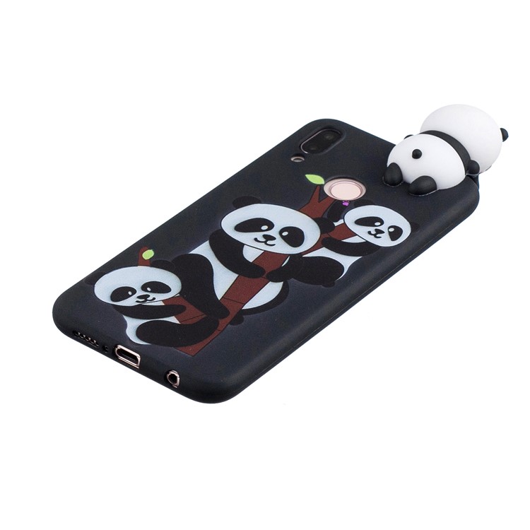 3D Cute Doll Pattern Printing TPU Phone Casing for Huawei P20 Lite / Nova 3e - Lovely Pandas-4