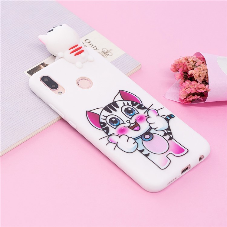 3D Cute Doll Pattern Printing TPU Mobile Case for Huawei P20 Lite / Nova 3e - Tiger-7