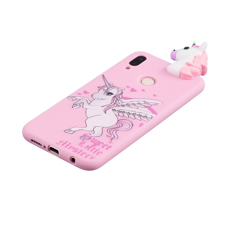3D Cute Doll Pattern Printing TPU Phone Shell for Huawei P20 Lite / Nova 3e - Unicorn-4