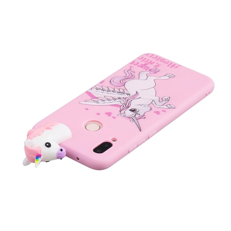 3D Cute Doll Pattern Printing TPU Phone Shell for Huawei P20 Lite / Nova 3e - Unicorn-5